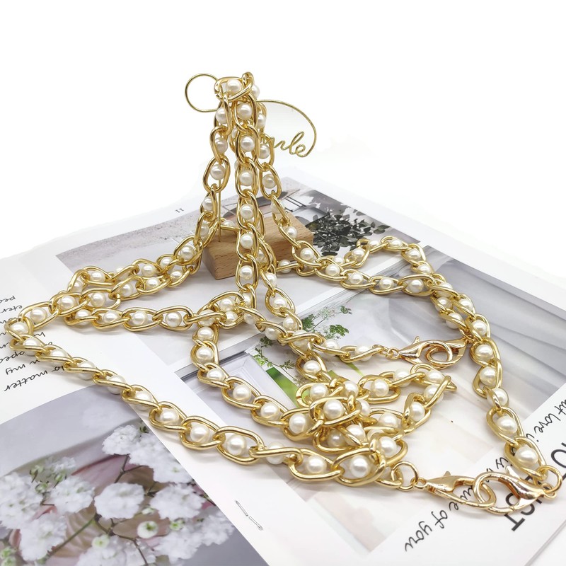HAOBIN Pack of 2 Handbag Chain Metal Purse Chains Strap