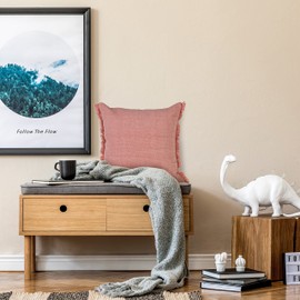 LR Home 20 x 20 Throw Pillow Cover for home decor | Decorative pillow covers for couch & bed | 100% Cotton pillow covers | Ideal fall decorations for home | Farmhouse decor for living & bedroom