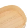 Bento Box Portable Japanese Style Wooden Large Single Layer Removable