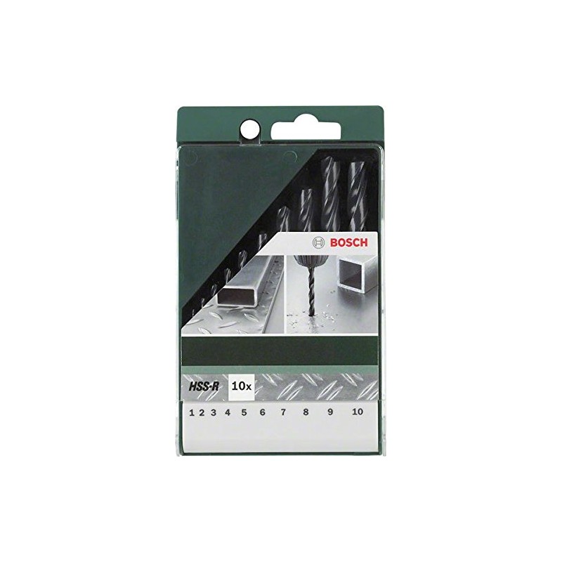 Bosch 2609255030 HSS-R Metal Drill Bit Set (10 Pieces)