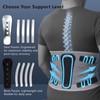 Back Support Brace Men & Women with 10 Replaceable Support