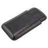 Leather Cigar Case Portable 3 Finger Cigar Humidor Carrying Case