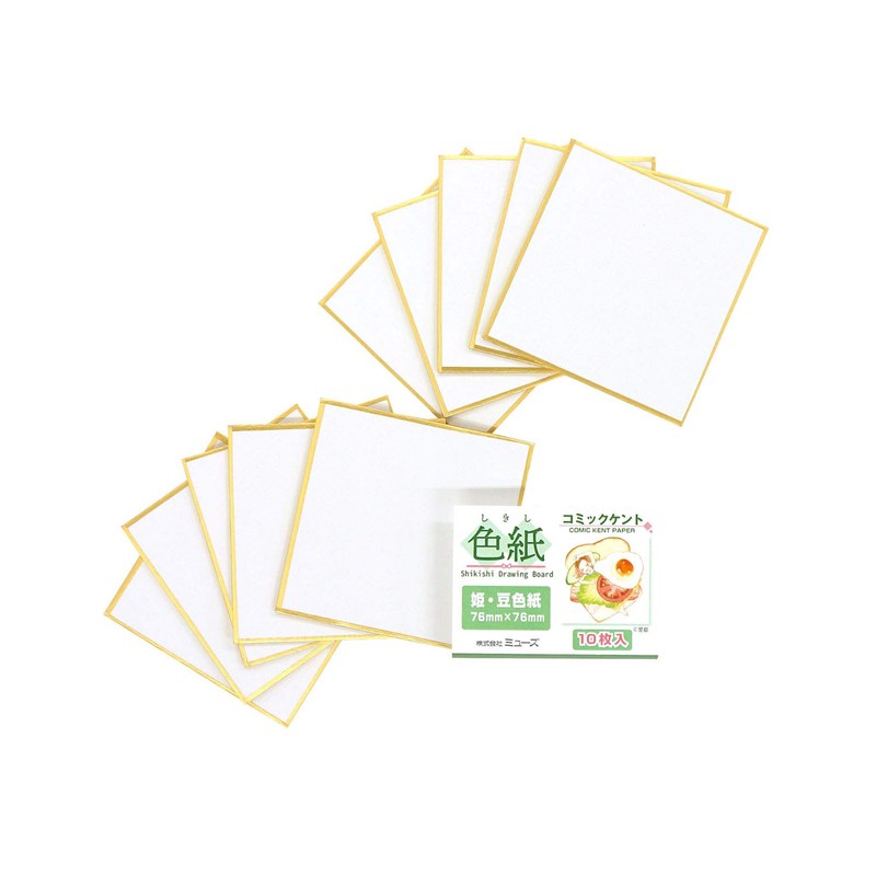 Muse SDB-MCK-S Comic Kent Paper Princess Bean Shikishi, Pack of