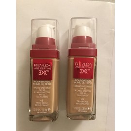 Revlon 2 X Revlon Age Defying 3X Makeup Foundation, Makeup, #65 True Beige Full Size