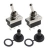 EMSea 2 Pcs 3 Pins ON-Off-ON SPDT Toggle Switch with
