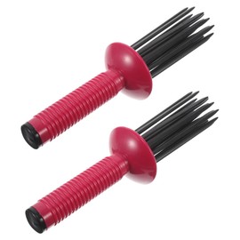 Outanaya 2pcs Slip Curling Brush Comb for Curly Hair Lightweight Portable Styling Tool for Travel Creates Voluminous Curls Effortlessly for Go Hair Styling