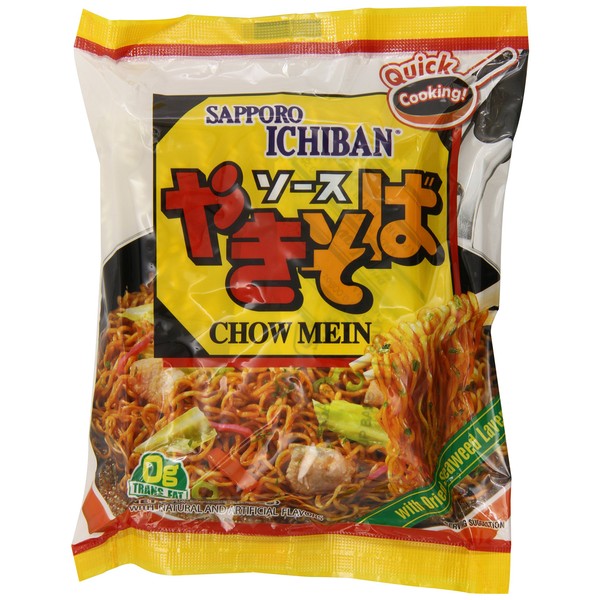 Sapporo Ichiban Chow Mein, 3.6-Ounce Packages (Pack of 24)