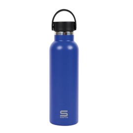 KINETICO SPAIN S.L.U. SAFTA REFLEX Thermos Flask, Stainless Steel, Double Insulated, 12 Hours Hot Drink and 24 Hours Cold Drinks, 7.3 x 25 cm, 600 ml, Blue Reflective, M, Casual