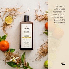 Cremo | Jabon corporal de baño para Hombres, con Notas de Bergamota Italiana, Flor de Naranjo (Neroli) y Vetiver Fresco, 473 ml (16 onzas líquidas)