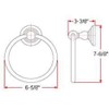 Design House 538421 Calisto Towel Ring, Oil Rubbed Bronze, One