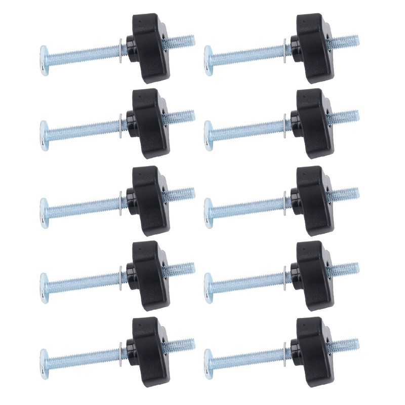 10 Sets T Track Knobs Stainless Steel M8x100mm Threaded Bolt