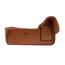 Rieibi Alpha 7 IV Camera Case PU Leather Half Case for Sony a7 IV a7S III A1 Digital Camera Protective Case for Sony A7M4 A7SM3 Alpha 1, brown, Camera case