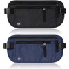 2PCS Cinturón de Viaje Antirrobo con Protección RFID,Soporte para Pasaporte,
