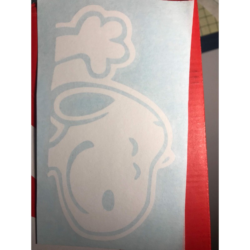 LimelightVinyl.com Snoopy Waving Hi Car Sticker Decal