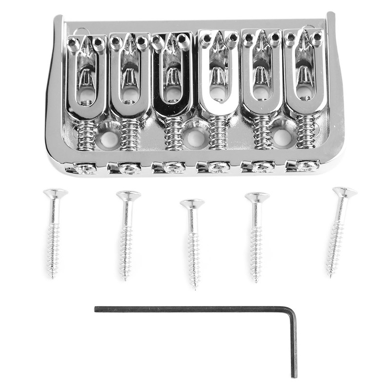 Electric Guitar Fixed Bridge Metal Adjustable Professional Guitar Fixed Bridge