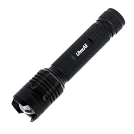 LitezAll LED Tactical Flashlight - 2000 High Lumen Flashlight, 2 Light Modes, Adjustable Focus, Weather Resistant for Camping, Hiking, Security and Emergency Use - Batteries Included