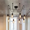 ZHMA Ceiling Spider Lamp Light Pendant Lighting, Antique Classic Adjustable