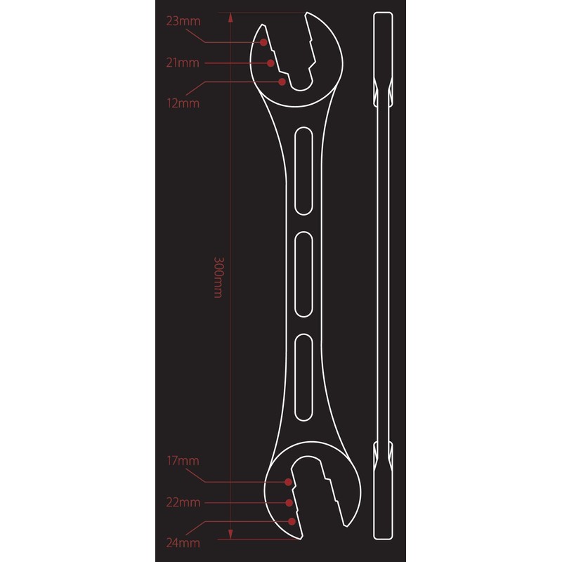 BBK FW-1234P Package Air Conditioner Fix Wrench