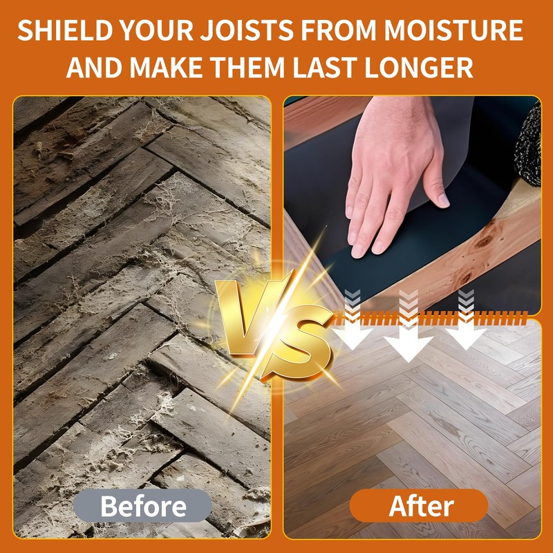JOAPRIL Joist Tape 3" x 50', 4pack Self-Adhesive Deck Butyl