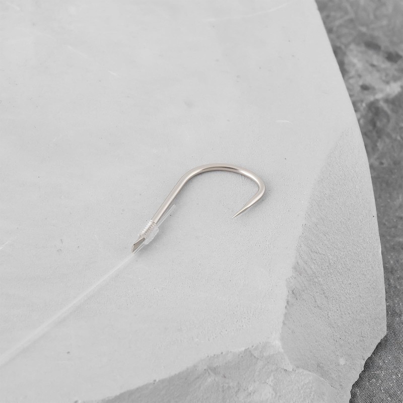 SG Store 20Pcs Small Barbless Fish Hooks with 45cm Line