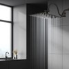 Voolan All Metal Shower Head Extension Arm, 14 Inch Curved