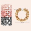 Premium-Satin-Haargummi, Seide Haargummi, Perlen-Satin-Dickdarm-Haar-Scrunchies Samt Schwarz, Softer Than Silk Scrunchies