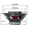 Pair of Audiobank 6.5" 400 Watt 3-Way Red Car Audio