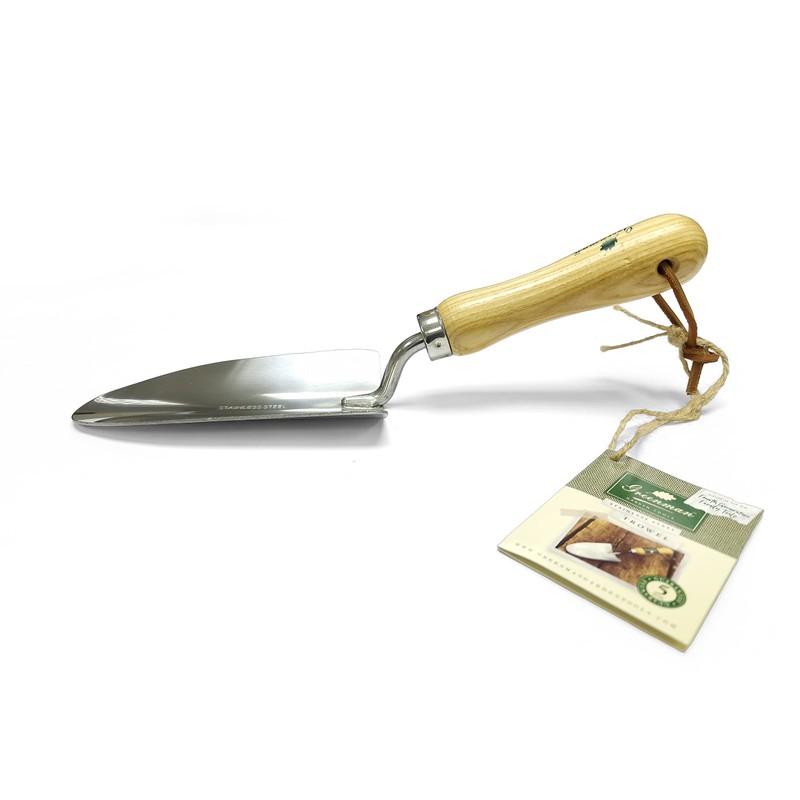 Greenman Stainless Steel Hand Trowel Ash Handled