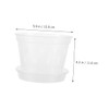 Abaodam 2 Sets Clear Plastic Orchid Pots of Breathable Planters