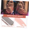 TOVINANNA 4pcs Double-sided Stainless Steel Foot File Pedicure Tool Callus