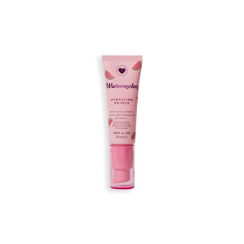 I Heart Revolution Watermelon Hydrating Primer, Lightweight Moisture Primer with