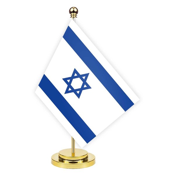 Israel Desk Flag, 30 cm Large Small Israelite Banner Outdoor,
