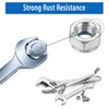 M6 Nylon Insert Lock Nuts, 20pcs 6mm Stainless Steel Hex