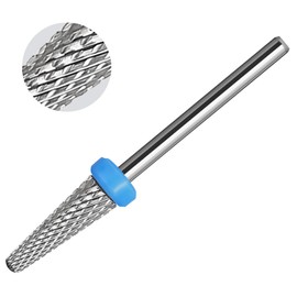 ERUIKA Tungsten Carbide Nail Drill Bits,3/32'' Efile Electric Cuticle Bits, Two Way Manicure Polishing Art Remove Acrylic Cuticle Safety Bits Pedicure Tools(Ball Top Cone Shape, M)