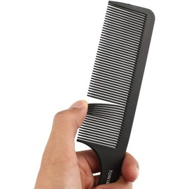 Schwarzer Kunststoff-Friseur Schwanzkamm Haarschnitt Friseur Kamm Haar Teasing Styling Kamm Ideal zum Trennen, Schneiden von Kämmen, Haarkämmen, Haarpflege, Styling-Werkzeuge