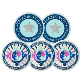 Artisan Owl Award Challenge Coin, Appreciation Award, Leadership & Teamwork Gifts - Award for Your Strong Team Spirit Commemorative Coins - Tokens of Appreciation|Employees Awards - 40x3mm, 5pcs