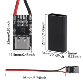6pcs Type-C PD3.0 QC Trigger Board USB-C PD QC 5V 9V 12V 15V 20V DC Fixed Voltage Power Trigger Module 5A with QC Trigger Housing for Household Electronics