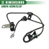 Motoforti ABS Sensor, for Lexus RX300 1999-2003, Plastic, No.8954548020, Black