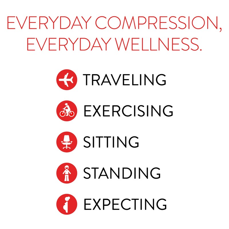 VIM & VIGR Nylon 15-20 mmHg Graduated Compression Socks (Midnight