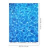 Cabilock 5Pcs Artificial River Tile Sheet 11.61X8.26In Simulated Water-Print Stickers