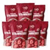 Freeze Dried Strawberries 7 Pack Snack Pouches Freeze Dried Strawberry