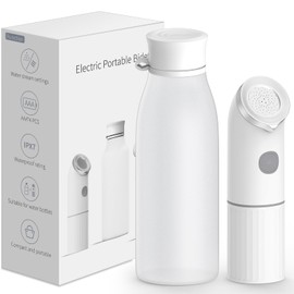 Exbelle Portable Electric Bidet Sprayer, 350ML Capacity, 2 Water Flow Modes, AAA Battery Operated with Bottle Adapter, IPX7 Waterproof High Pressure Bidet