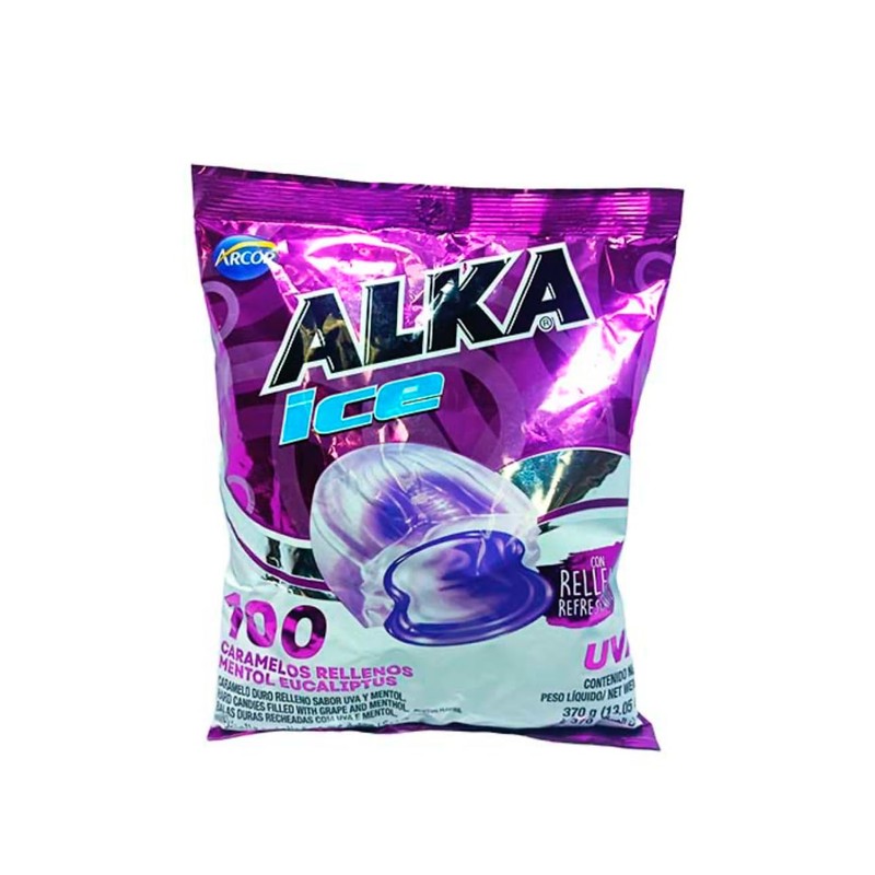 Arcor Alka Ice Mints with Gel Center - Grape Flavored,