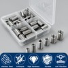 40pcs Threaded Insert Nuts, M4-M6/M6-M8/M8-M10 Thread Reducer Nuts, Hex Socket