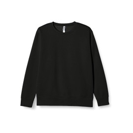 Glimmer 00346-AFC Men's Dry Fleece-Lined Sweatshirt, 10.0 oz, black (black 19-3911tcx), L