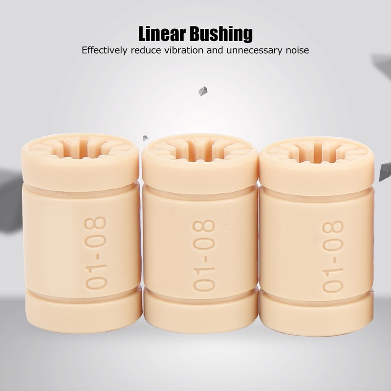 10Pcs LM8UU Bearing Plastic Linear Bushing Parts LM8UU RJMP 3D