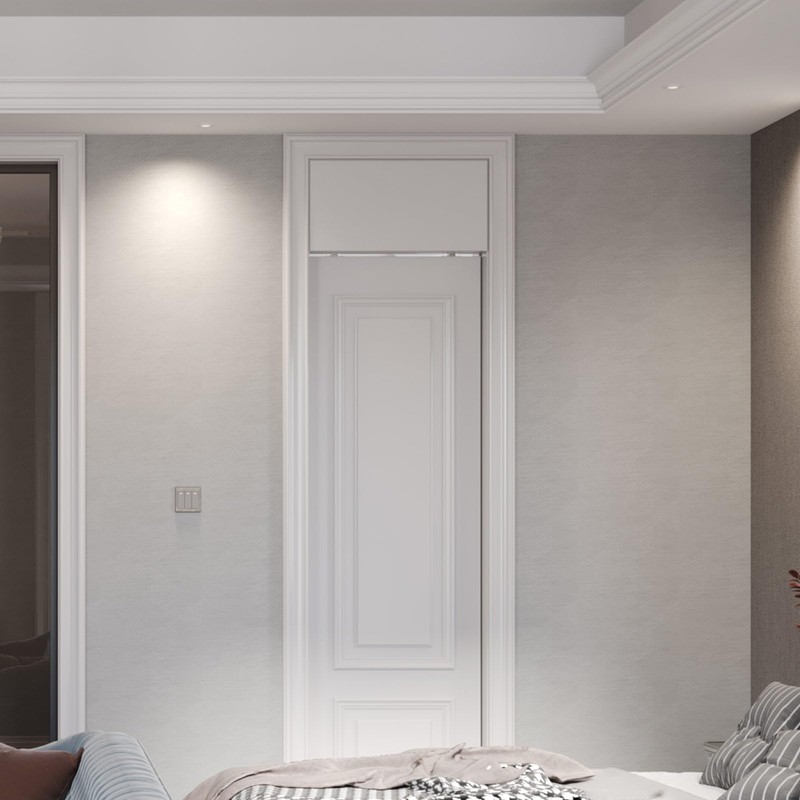FINOSEN 4FT Commercial Grade Sliding Pocket Door Hardware Track Kit,Top