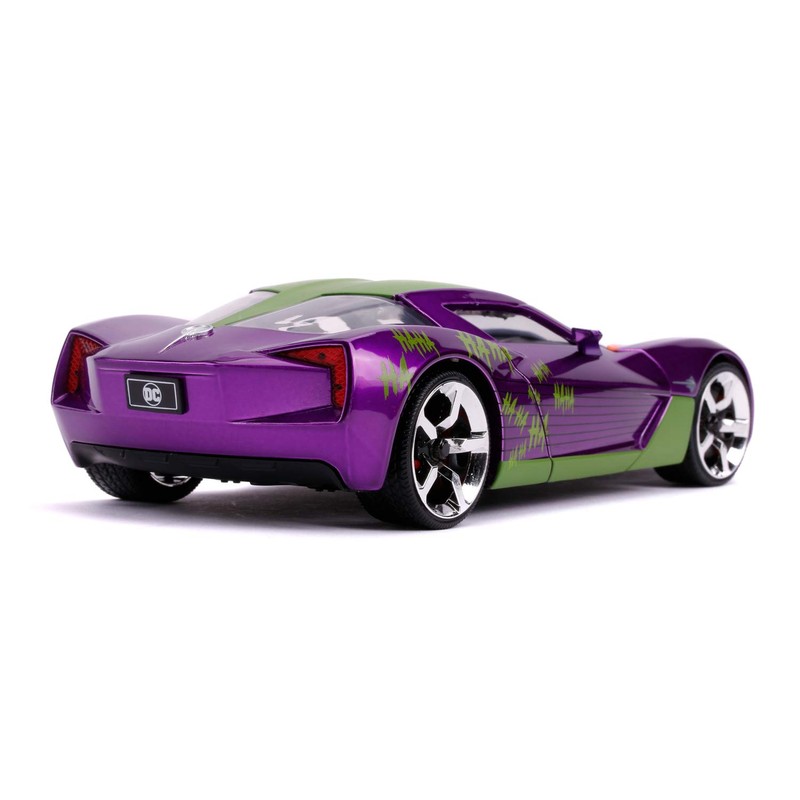 Jada 253255020 Joker 2009 Chevy Corvette Stingray 1:24 escala DIE-Cast