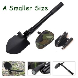 Unbranded Folding Military Shovel Survival Spade Emergency Garden Camping Outdoor Tool - Small Size
