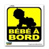 GRAPHICS & MORE French Bebe A Bord - Baby On Board - in Car - Window Bumper Locker Sticker